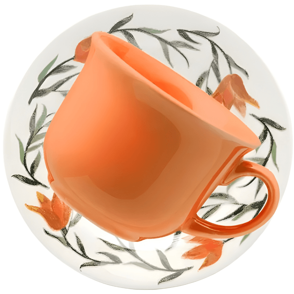 Xícara De Chá Com Pires 200ml - Lírios Biona