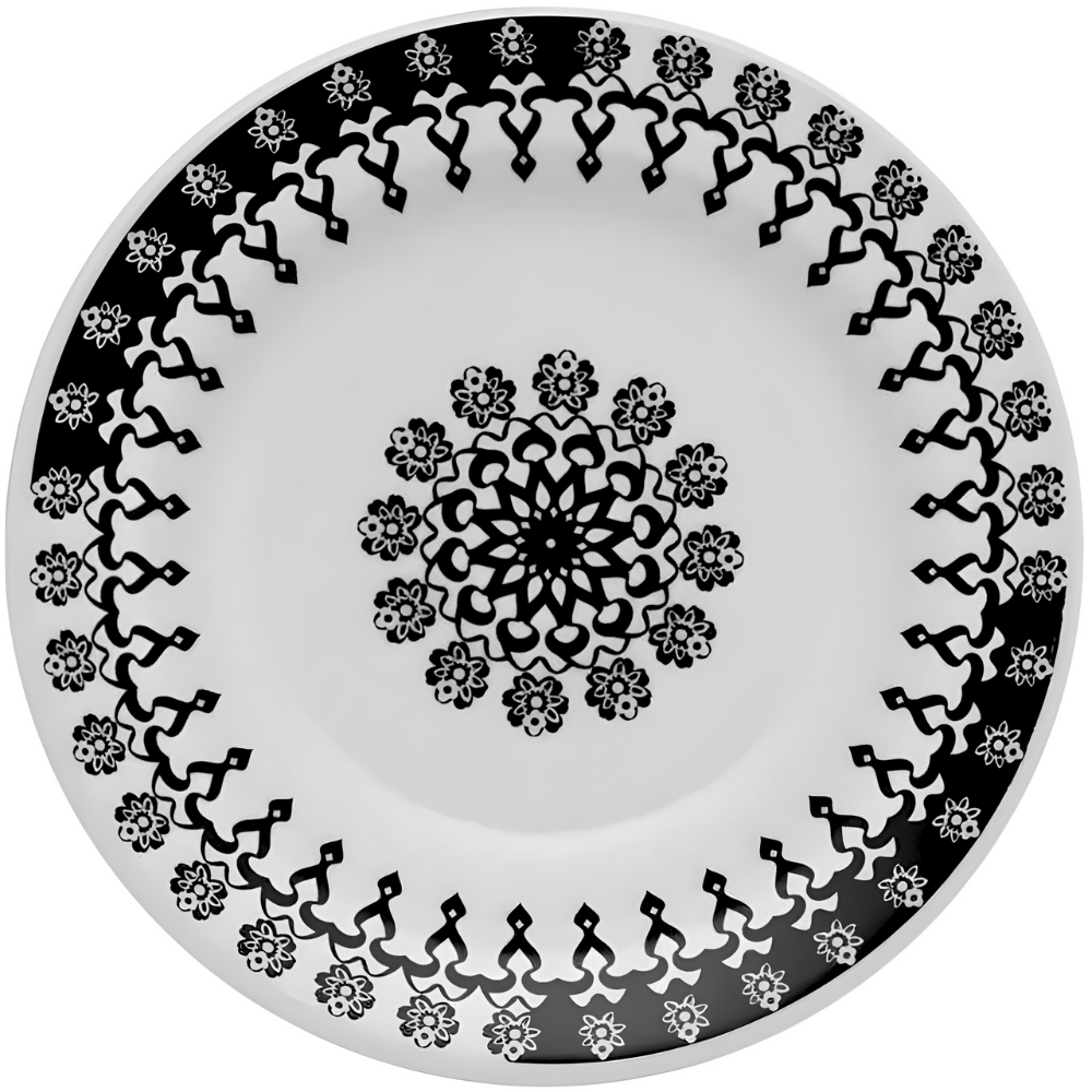 Prato Fundo Em Cerâmica 21,5cm - Folk Biona