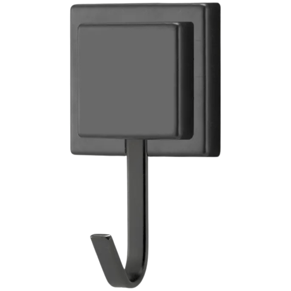 Gancho Unitário Piatina Com Adesivo - Preto - Arthi Arthi Inox