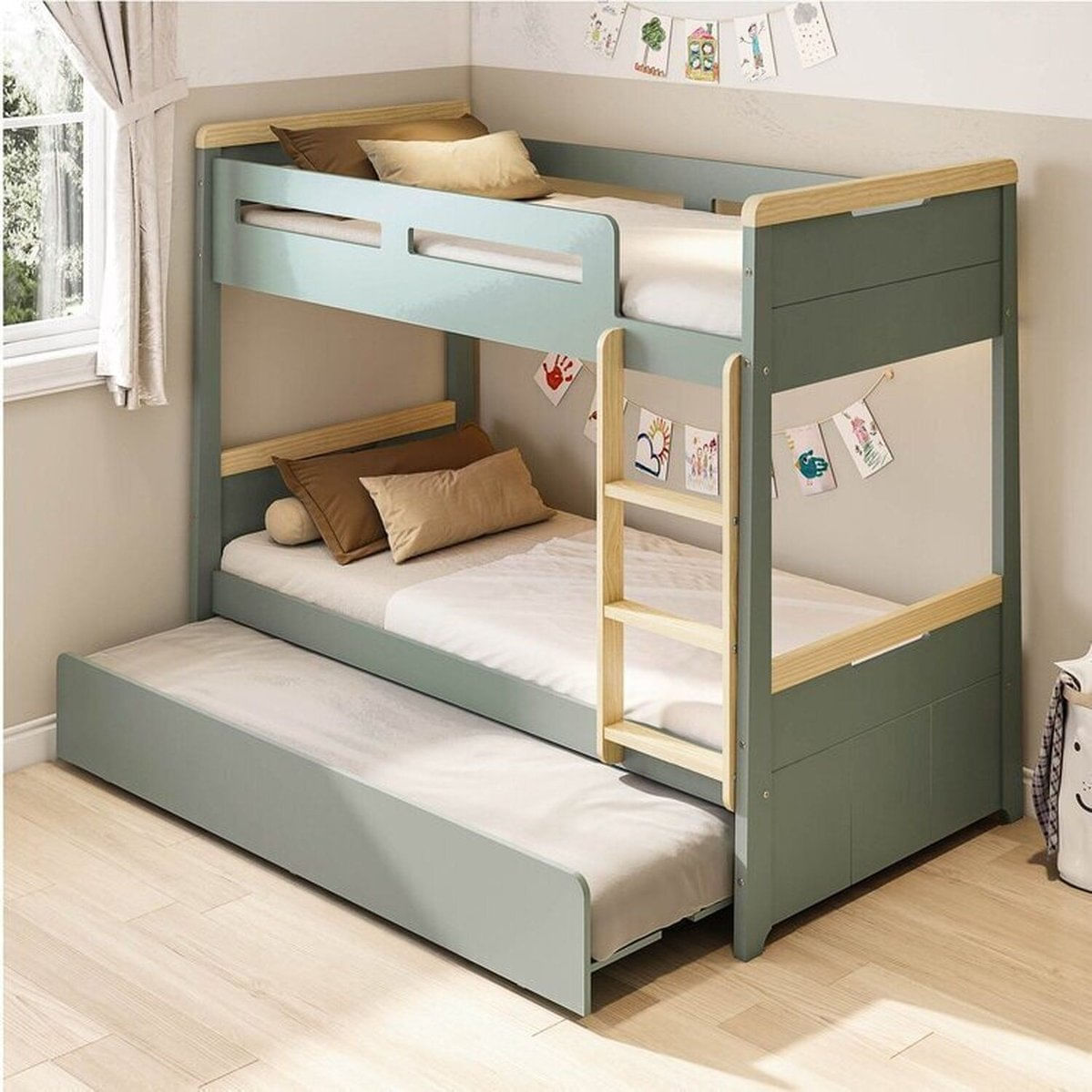 Treliche Com Led Na Lateral Petit Casatema Madeiraoriginals Verde/mel