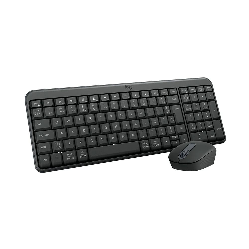 Combo Teclado E Mouse Bluetooth Mk250 Design Compacto Logitech Grafite 920-013516