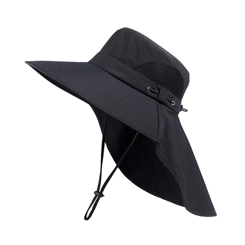 Chapéu Boné Pescador Australiano Respirável Ajustável Upf50+ Pesca Trilha Camping