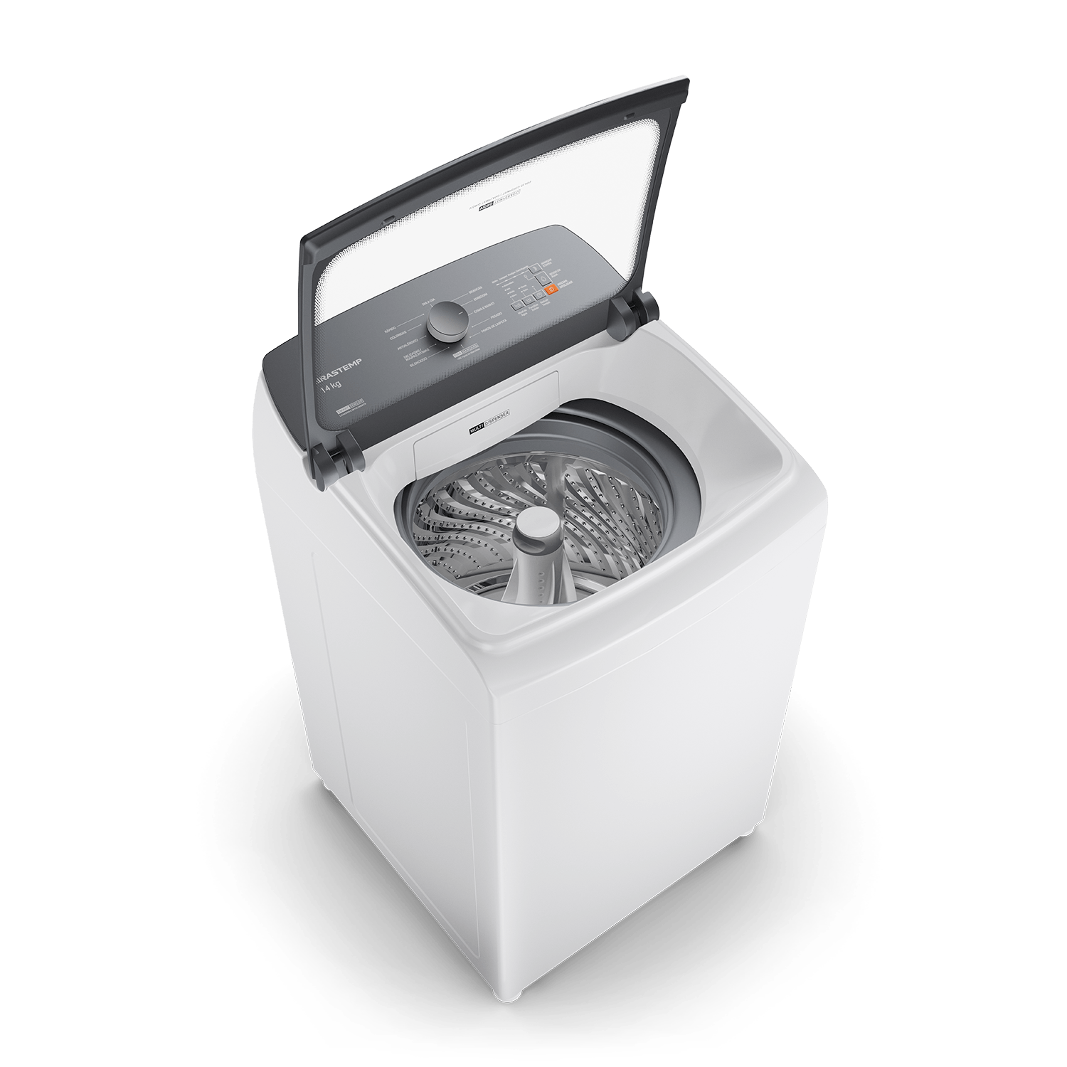 Máquina De Lavar Branca 14kg Brastemp Com Smart Sensor E Lavagem Rápida - Bwj14ab 110v