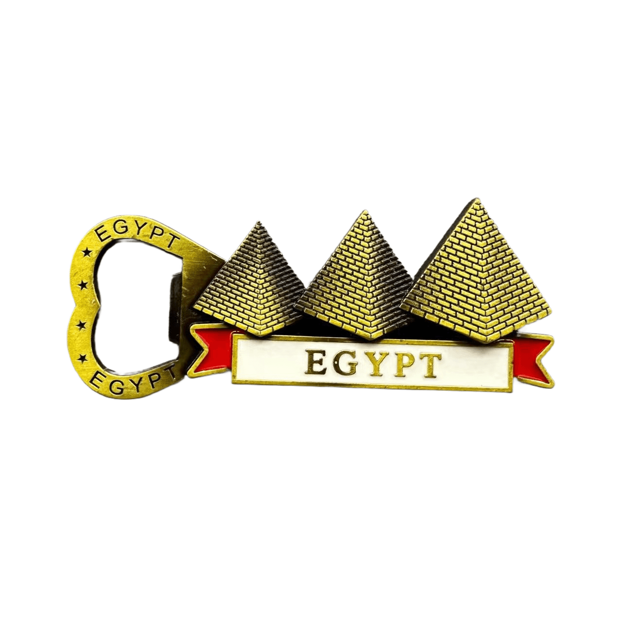 Abridor De Garrafas Magnético De Geladeira Creative Egypt Pyramid Resin