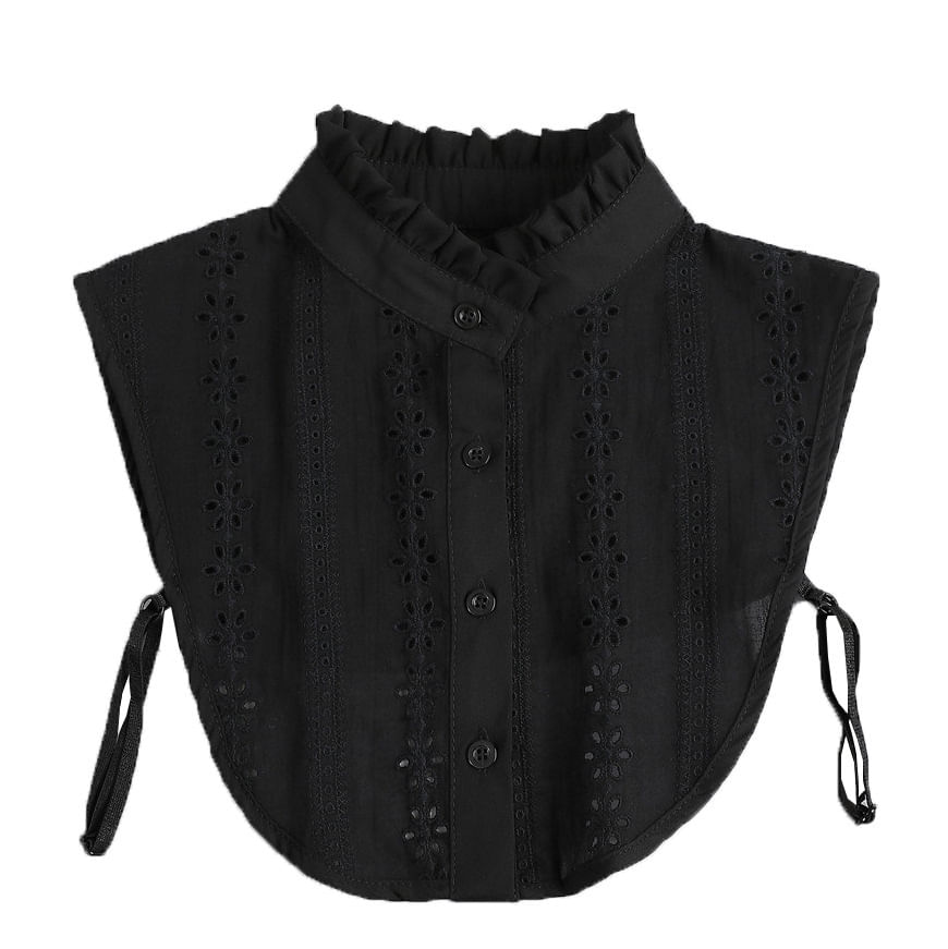 Gola Falsa, Elegante Gola Com Babados Para Mulheres