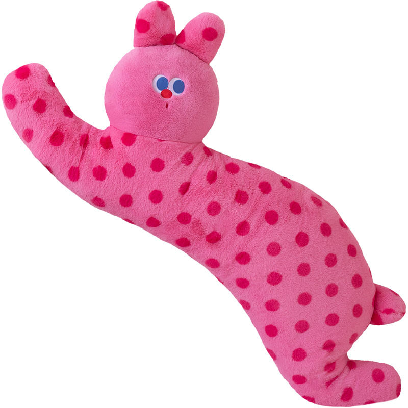 Boneca De Pelúcia Cartoon Polka Dot Cat 90 Cm — Recheada Macia