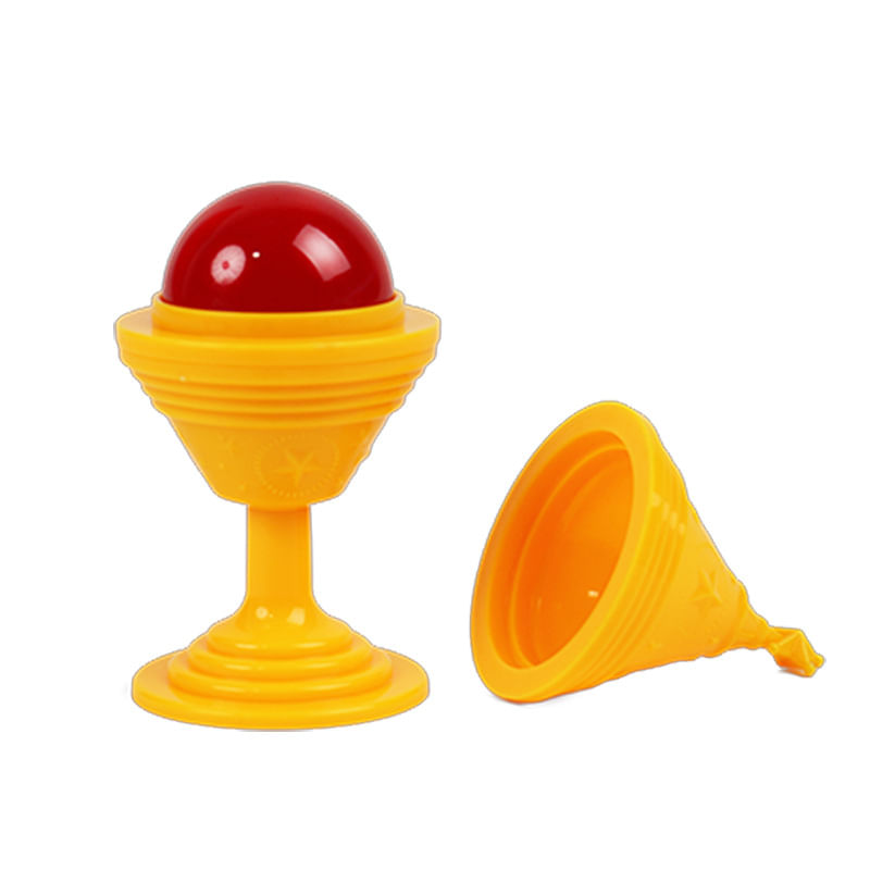 Magic Cup Trick Sun And Moon Disappearing Egg Pvc 4x11cm