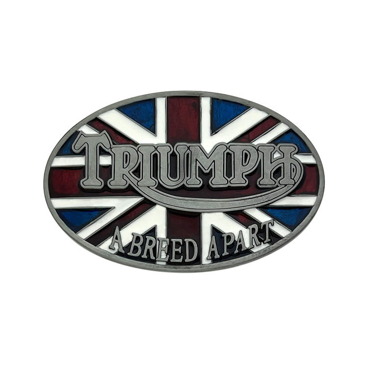 Fivela De Cinto Triumph British Flag Design A Breed Apart