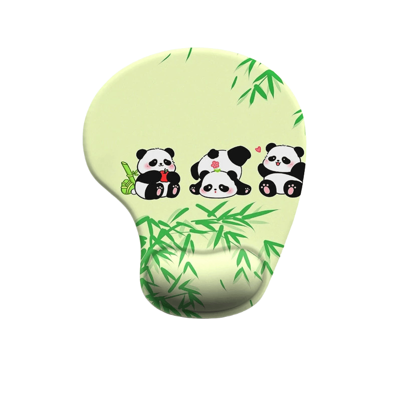 Mousepad De Descanso De Pulso Cute Panda Silicone Hand Support