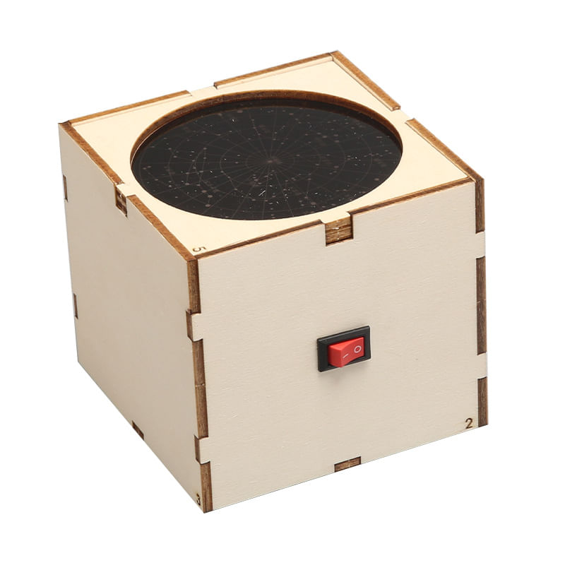 Kit Científico De Madeira Diy Planetarium Projector Light Para Crianças