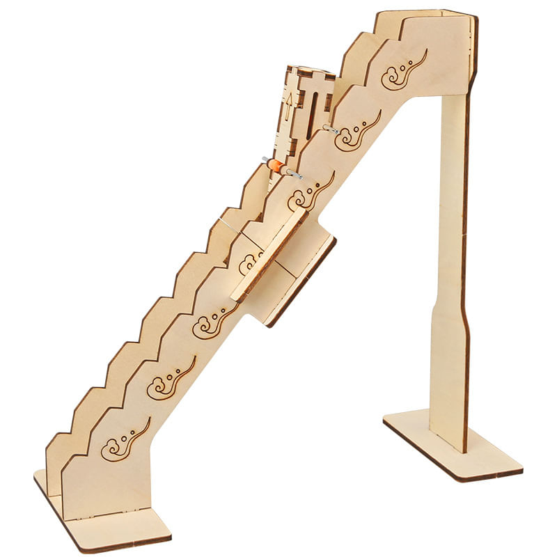 Kit Científico Wooden Stair Walker Para Crianças Diy Stem Education