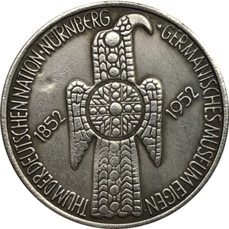 Moeda Comemorativa Do Museu Germânico De Nuremberg, Réplica De 1952