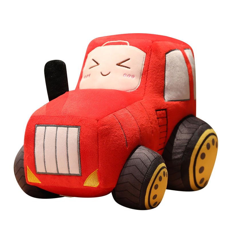 Veículo Agrícola De Pelúcia Plush Toy Doll Soft Cartoon Tractor