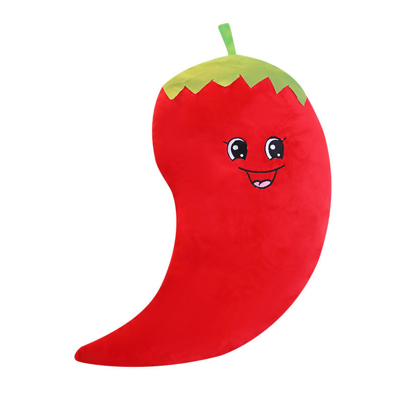 Boneca De Brinquedo De Pelúcia Soft Cartoon Pimenta Vermelha Recheada Com Pimentão 55 Cm