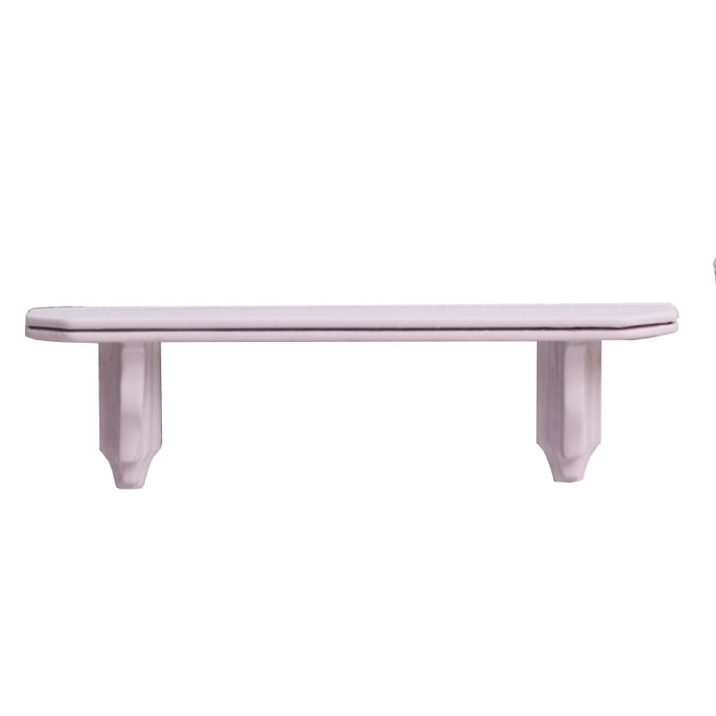 Prateleira De Casa De Bonecas Em Miniatura, Parede De Madeira Branca Em Escala 1:12