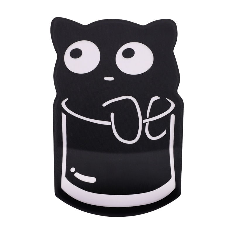 Mousepad Cute Bear Cup Cat Silicone Com Pulso De Espuma Viscoelástica