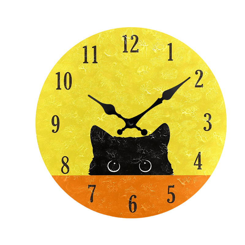 Relógio De Parede Creative Vintage Design Cat Theme 30cm