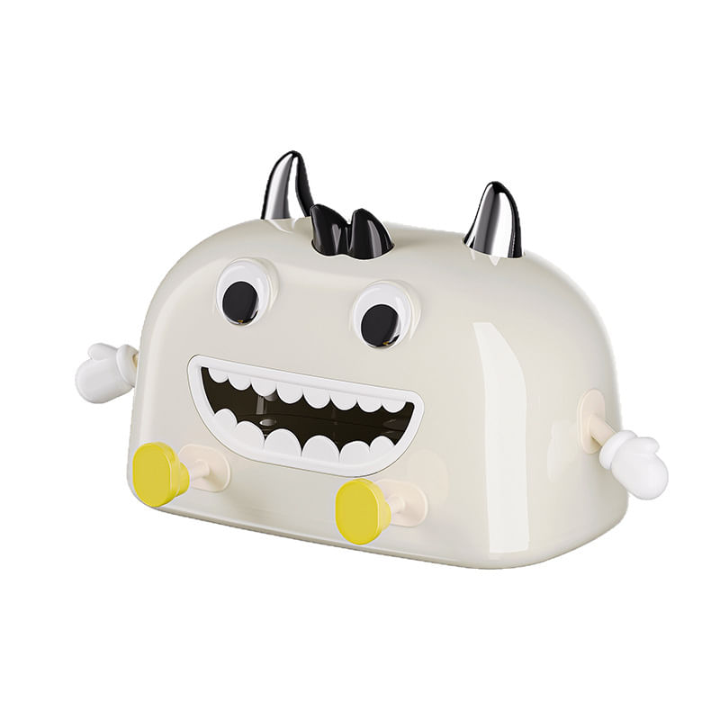 Capa De Lenços Ceramic Funny Monster Tissue Holder