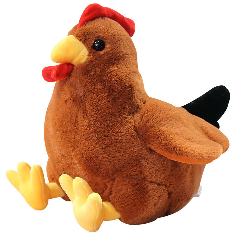 Boneca De Pelúcia Cartoon Brown Rooster 30 Cm Soft Stuffed Chi
