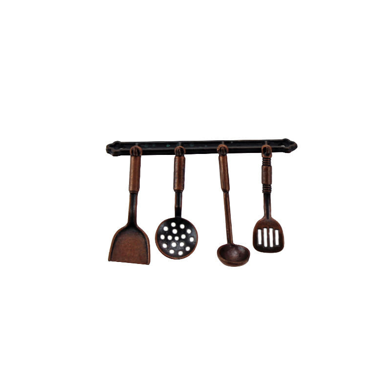 Conjunto De Utensílios De Cozinha Em Miniatura Em Escala 1:12 Para Casa De Bonecas