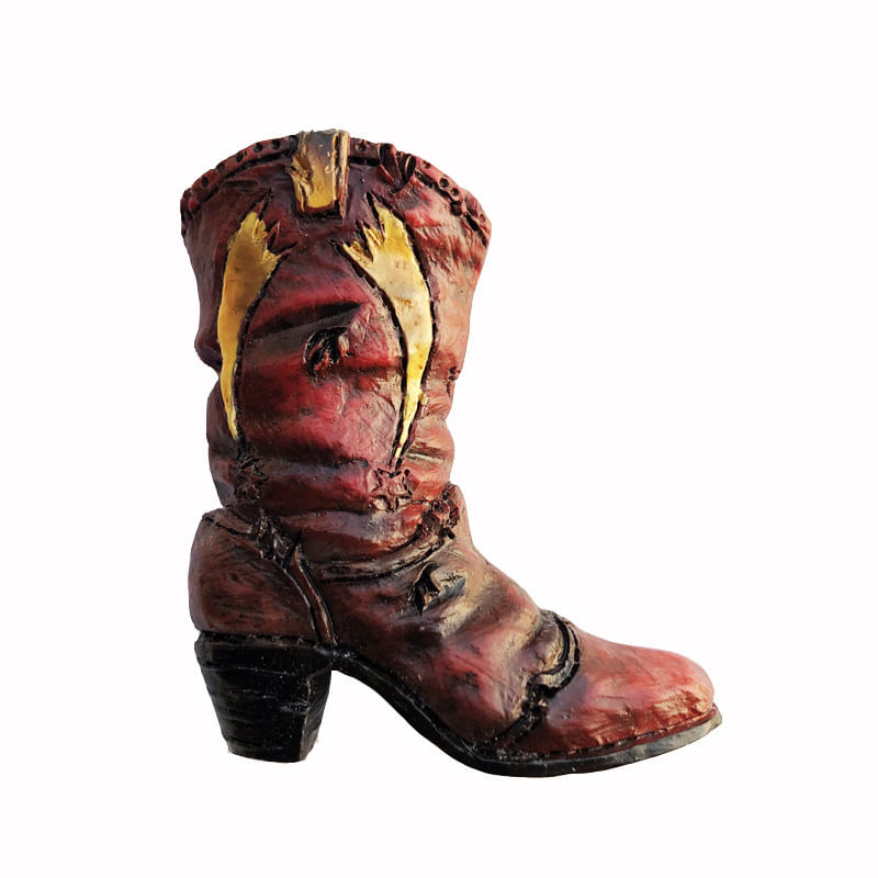 Bota De Cowboy Vintage Magnet 3d Resin Western