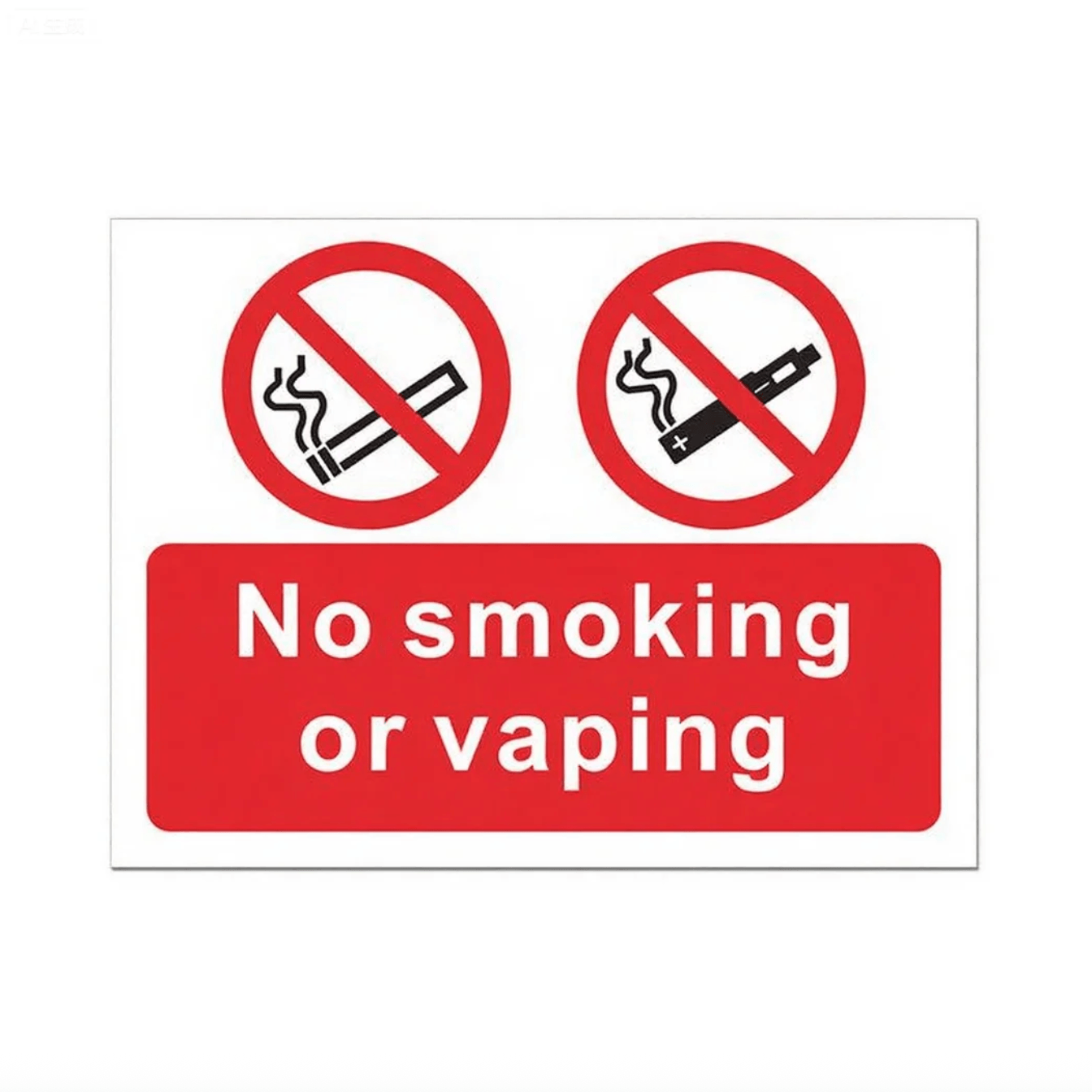 Adesivo Para Não Fumar Ou Vaporizar, Aviso: 5 Unidades/lote, 18 X 13,5 Cm, Pvc