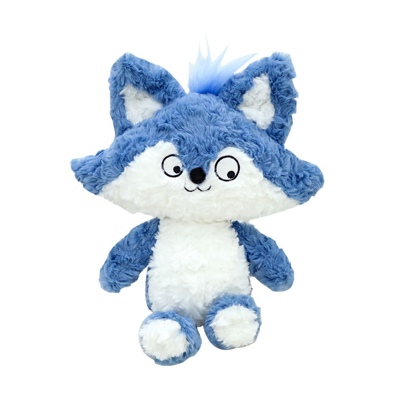 Boneca De Pelúcia Blue Cartoon Fox 35cm