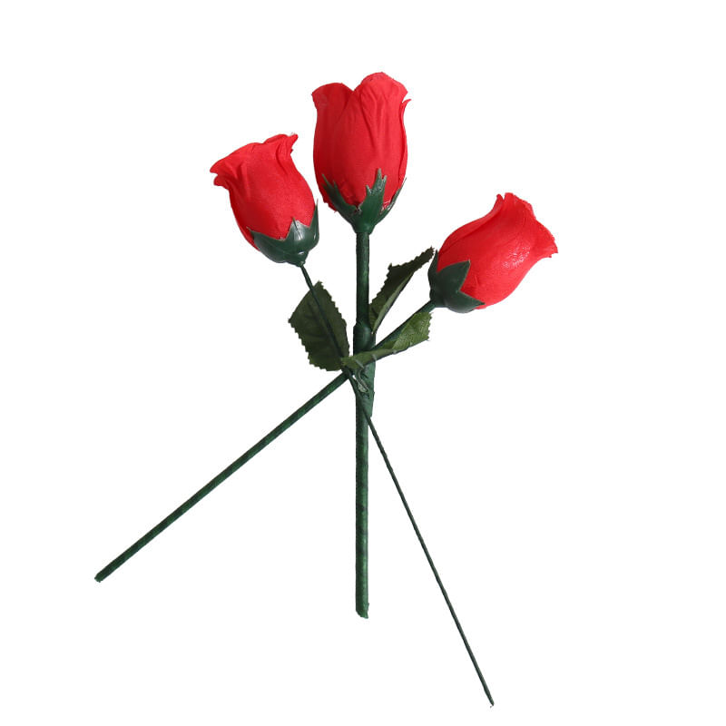Magic Trick Prop Flashing Rose De Uma Rosa A Três Com Fire Illusion
