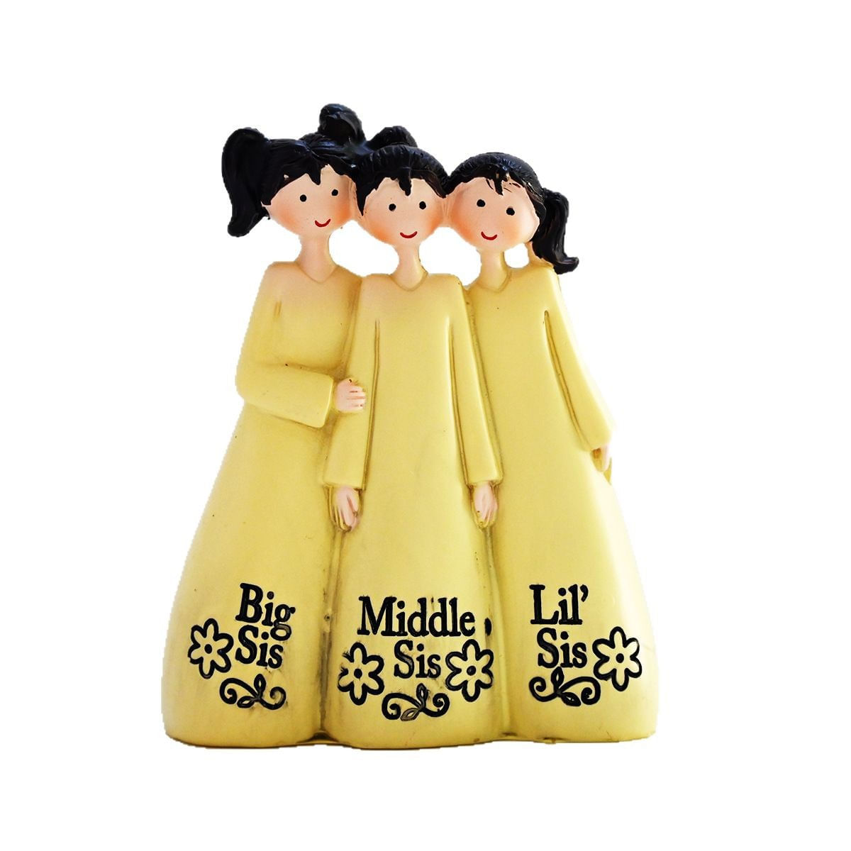 Estatuetas De Escultura Sister Friendship Resin 10 Cm Three Sisters