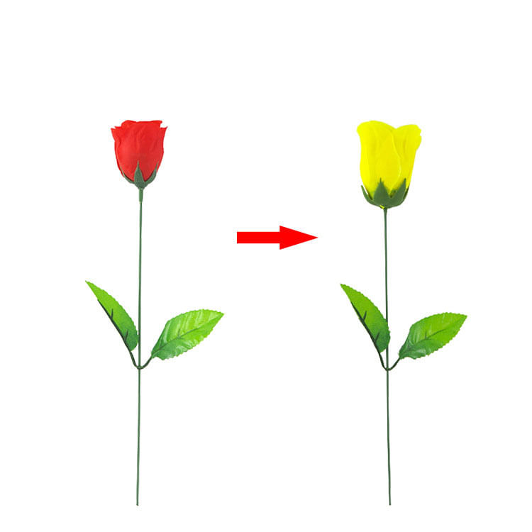 Magic Trick Color Changing Rose Illusion 32cm Pvc