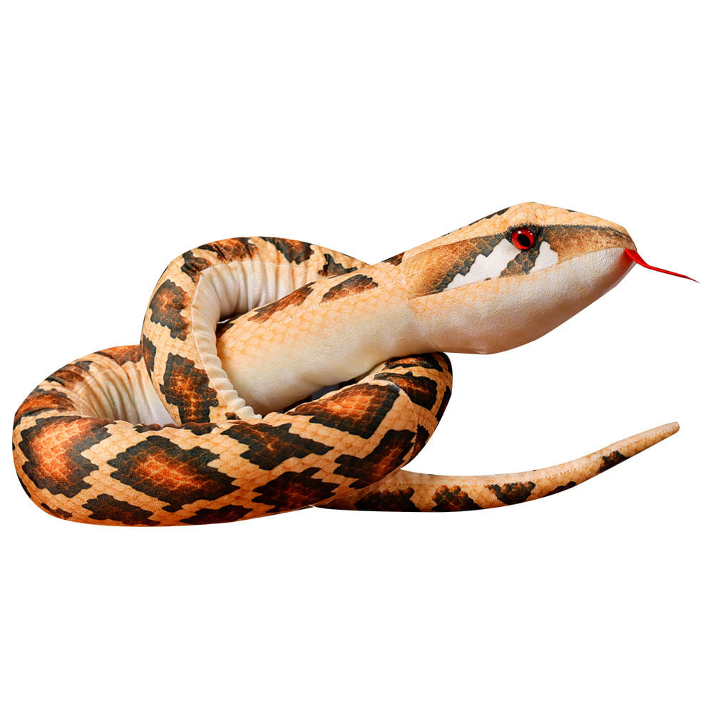 Boneca De Brinquedo De Pelúcia Realista Python Snake 170 Cm Com Padrão 3d