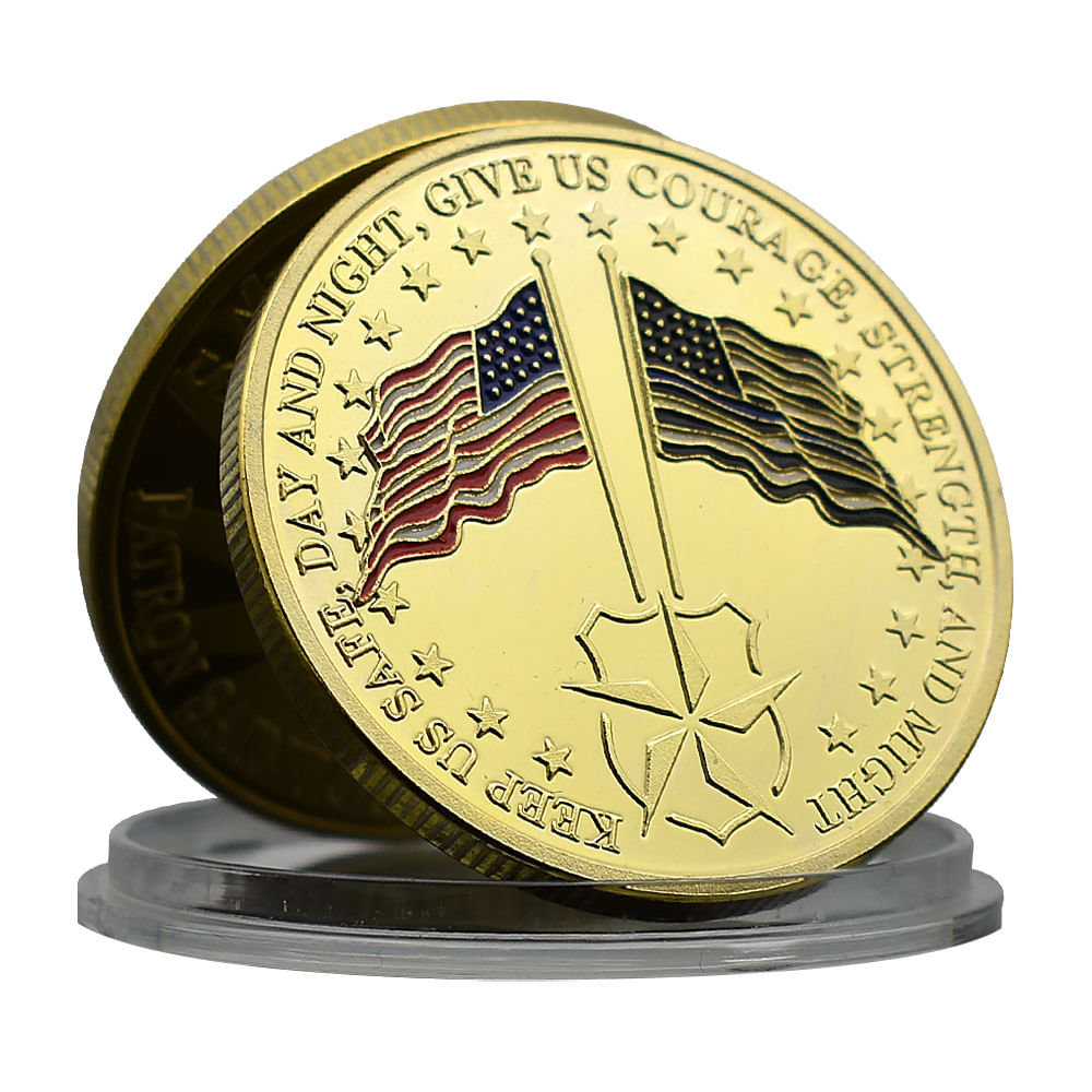 Moeda Comemorativa American Honor Medallion Keep Us Safe