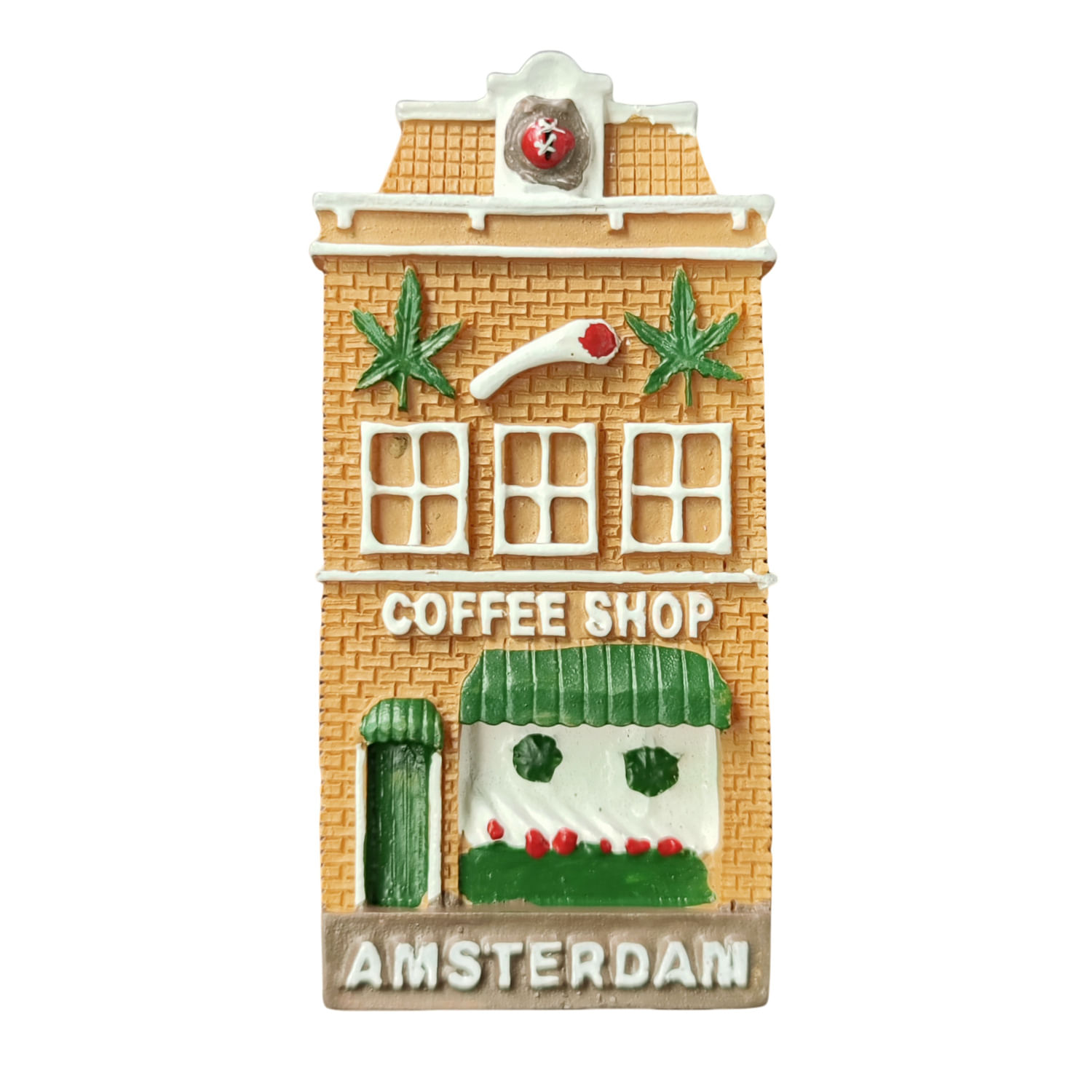 Lembrança De Resina 3d Refrigerator Magnet Amsterdams Coffee Shop