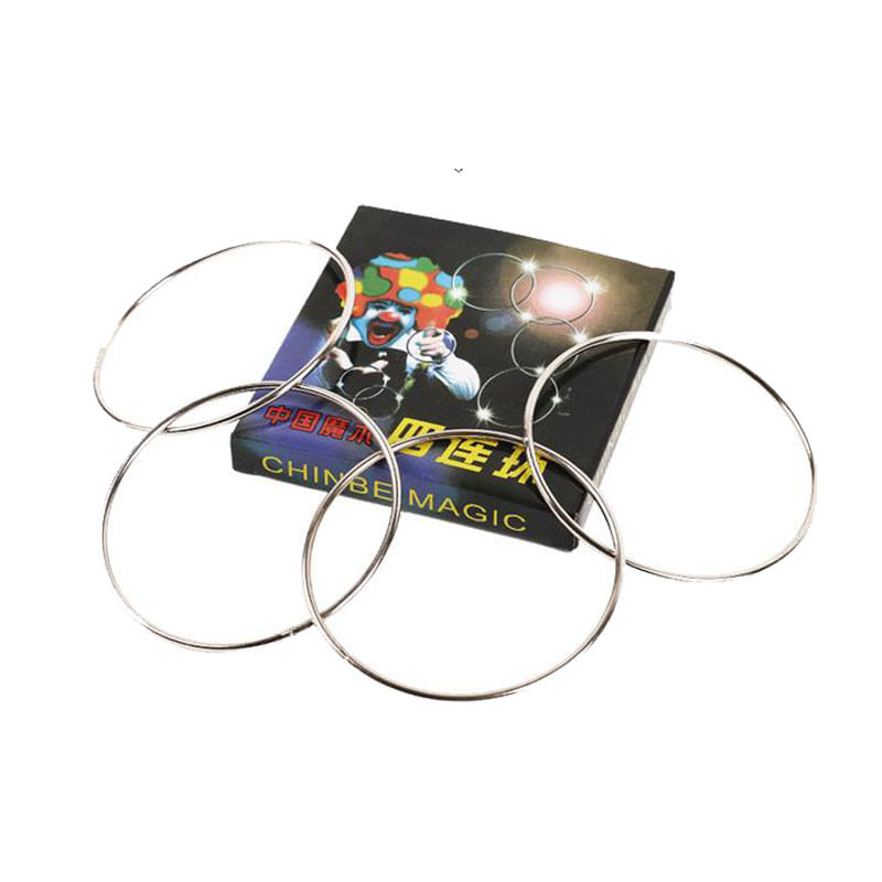 Magic Set Classic Linking Rings Metal Illusion 10 Cm