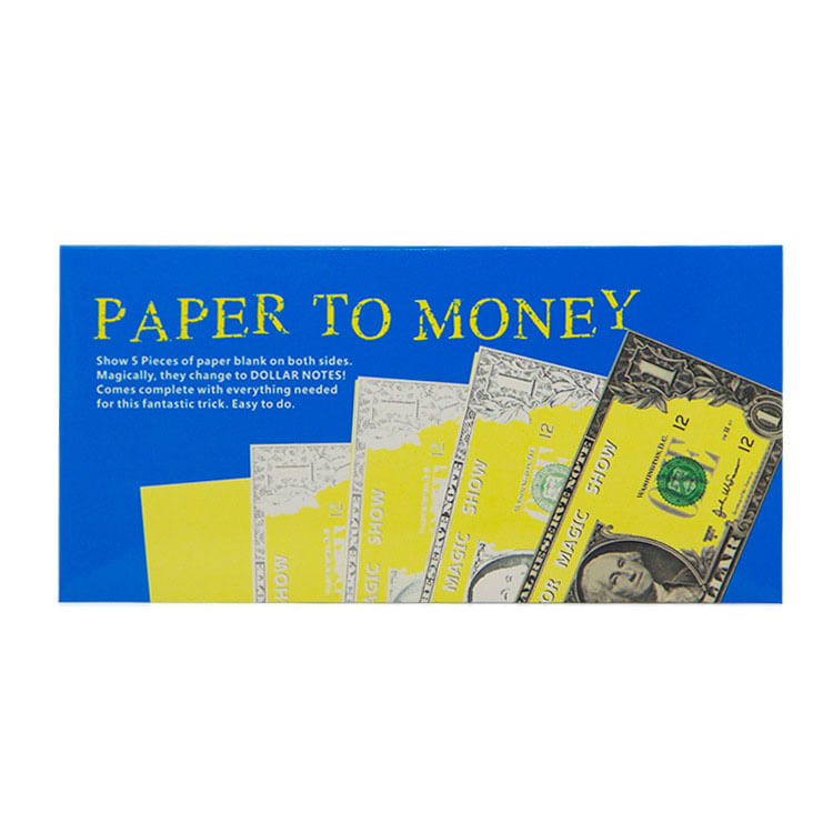 Magic Trick: Transformação De Papel Em Dinheiro Com Conjunto Completo