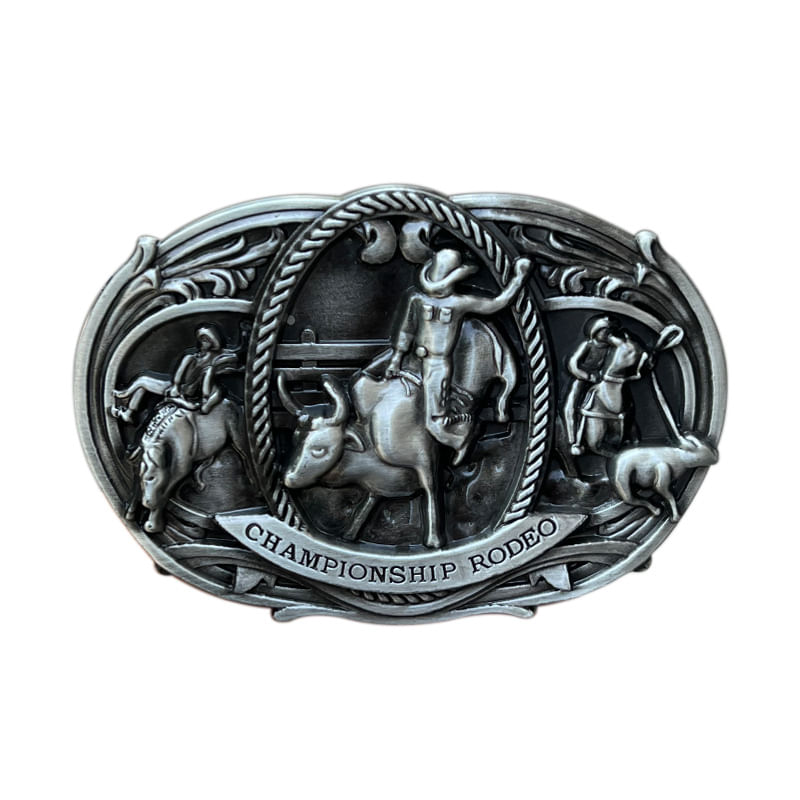 Fivela De Cinto Championship Rodeos Western Cowboy Alloy 72g