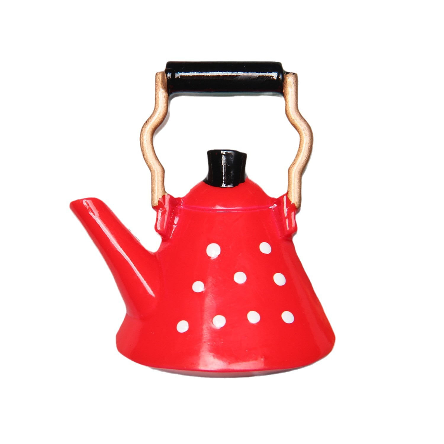 Fridge Magnet Creative 3d Resin, Chá Da Tarde, Bule Vermelho