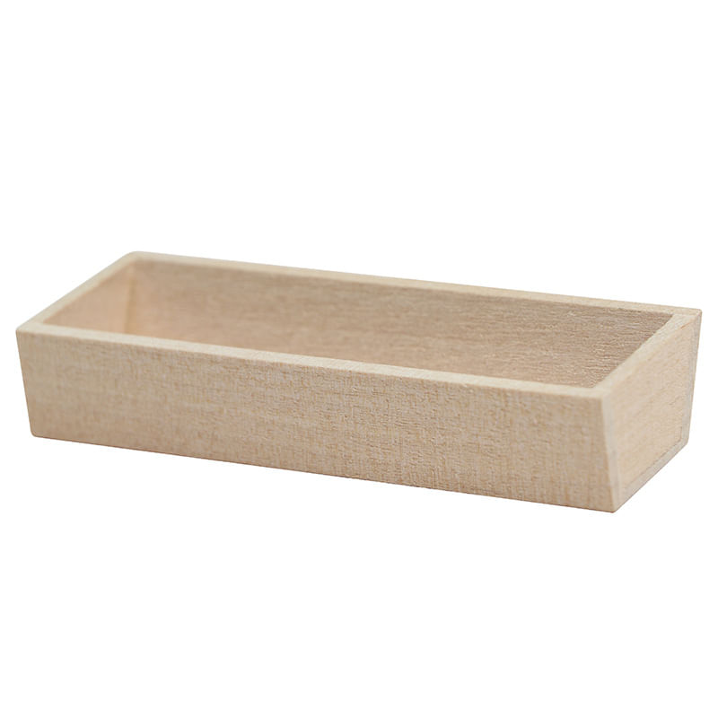 Caixa De Plantador De Madeira Em Miniatura Em Escala 1:12 Dollhouse Garden