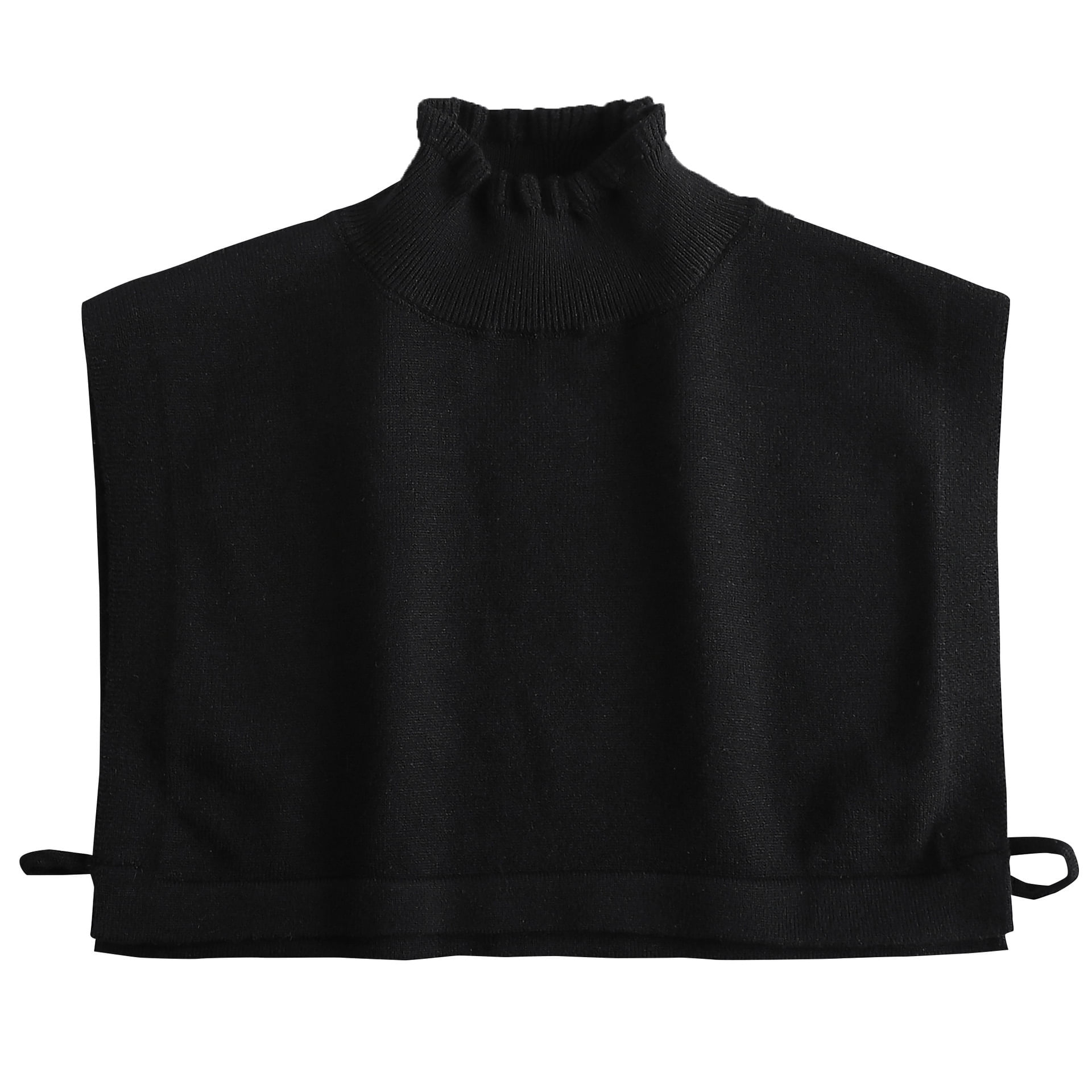 Gola Falsa Elegante Com Babados E Gola Alta Para Mulheres