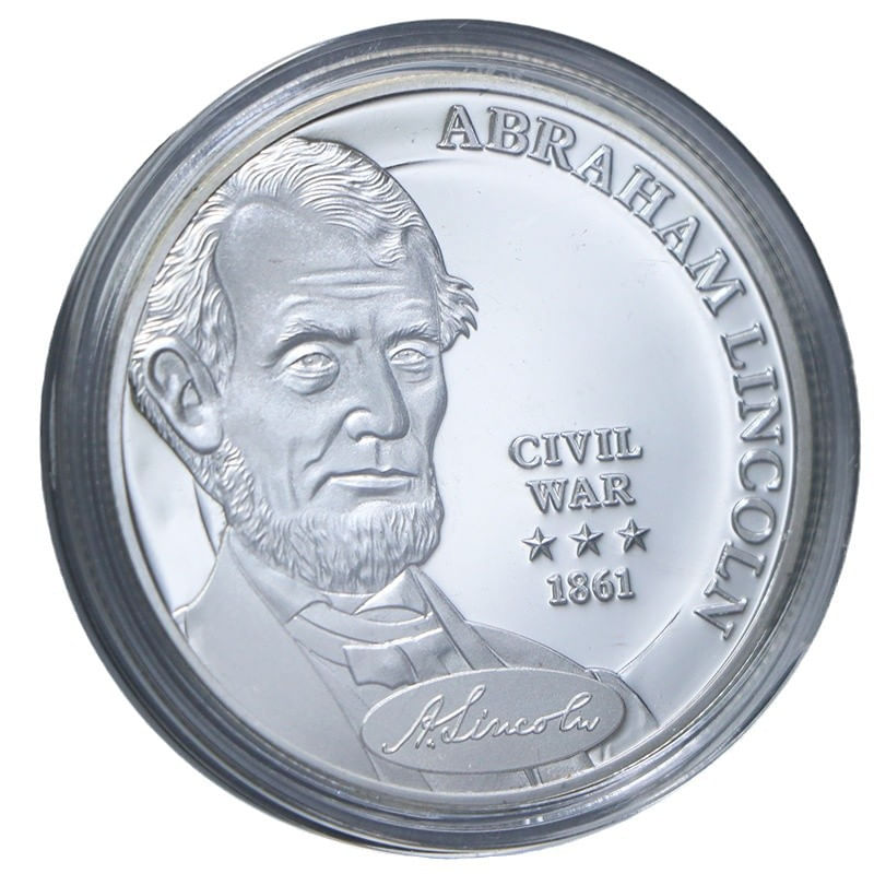Moeda Comemorativa: Medalha Da Guerra Civil De 1861 De Abrahams Lincoln