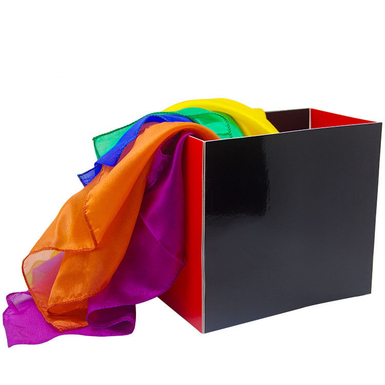 Caixa De Produção De Seda Mágica Colorful Scarf Illusion 79g