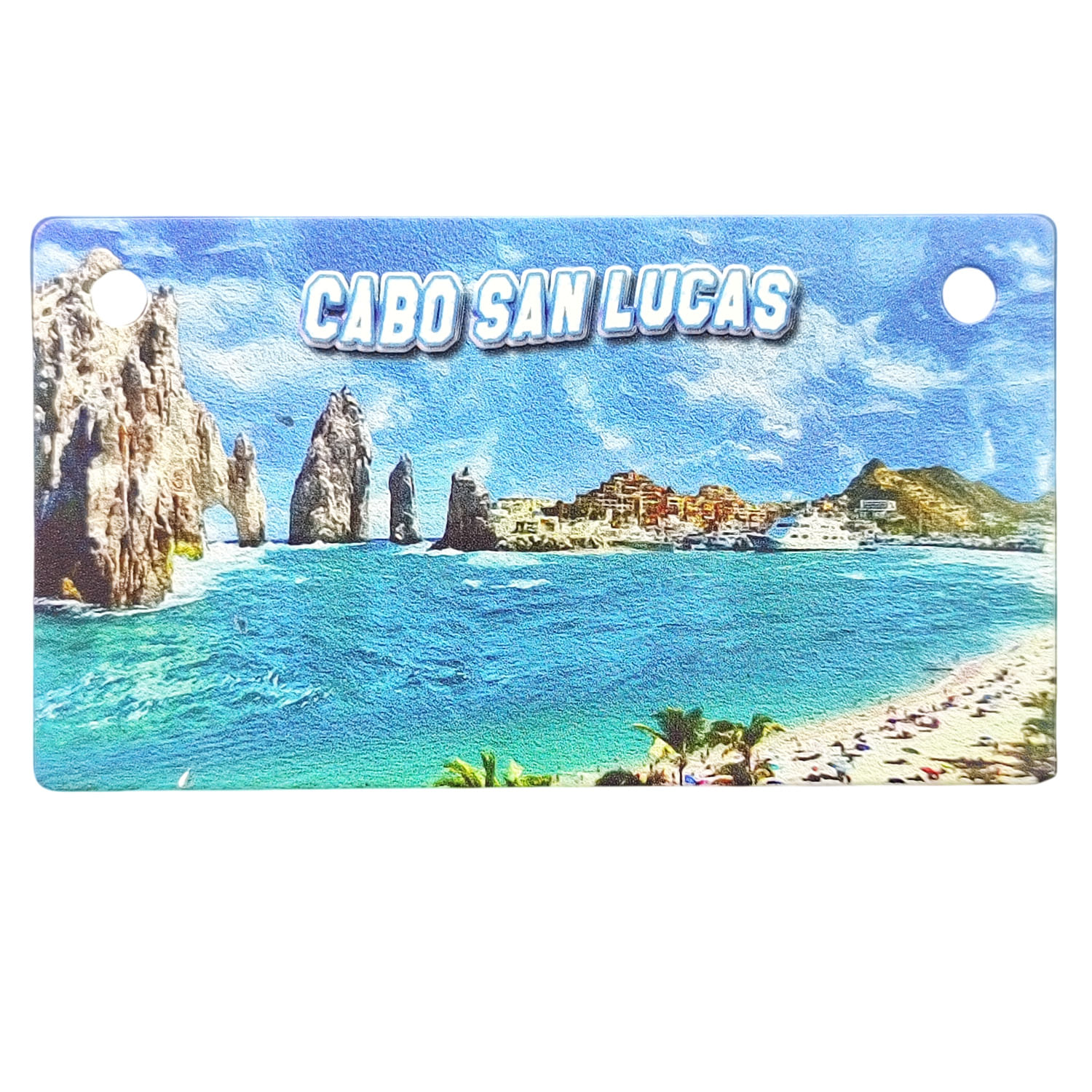 Geladeira Magnet Metal Cabo San Lucas Beach Scene 10x5,6cm