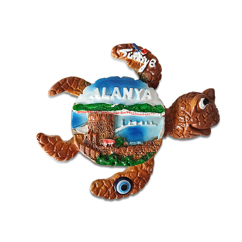 Lembrança Decorativa De Resina De Turquia Fridge Magnet 3d Alanya Turkey