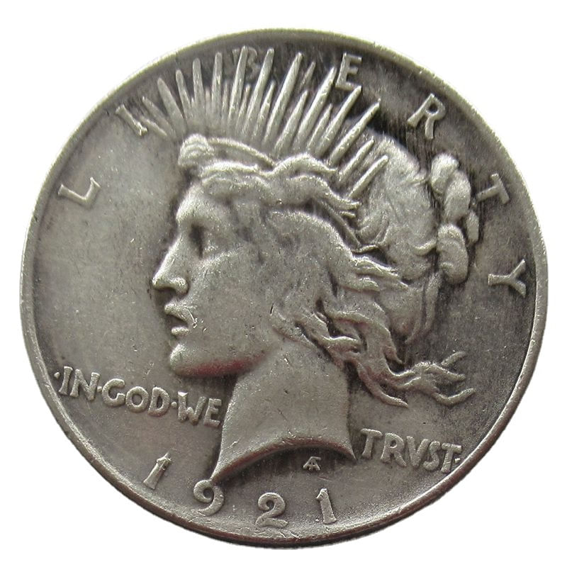 Moeda Comemorativa 1921 Peace Dollar Liberty Design 35g