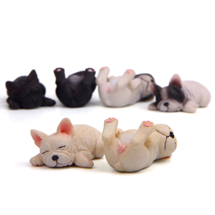 Ímãs De Geladeira French Bulldog 3d Sleeping X5 Resin