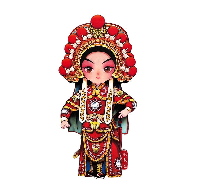 Ímã De Geladeira Chinese Opera Peking Opera Máscara Facial De Madeira