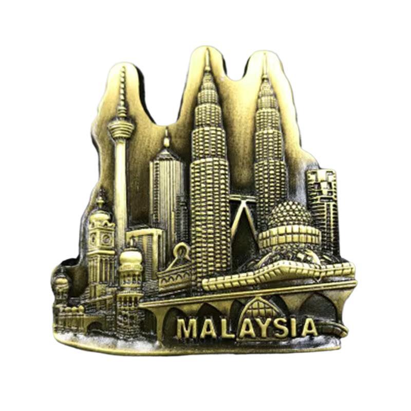 Ímã De Geladeira 3d Malaysia Petronas Towers Resina De Kuala Lumpur