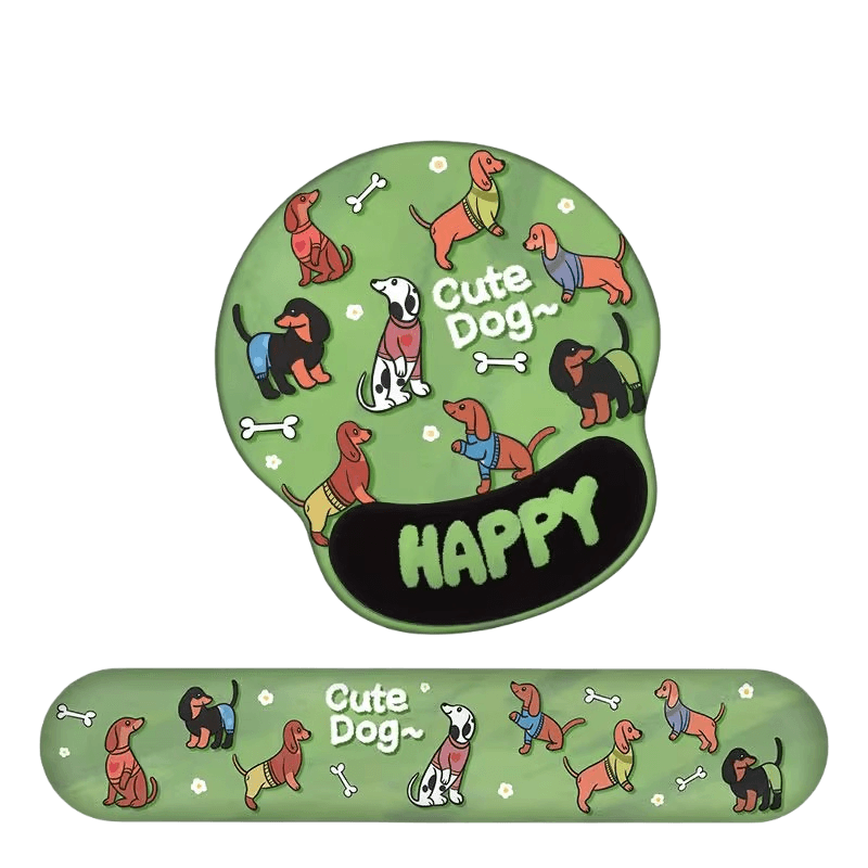 Conjunto De Descanso De Pulso Para Mouse E Teclado Com Design Ergonômico