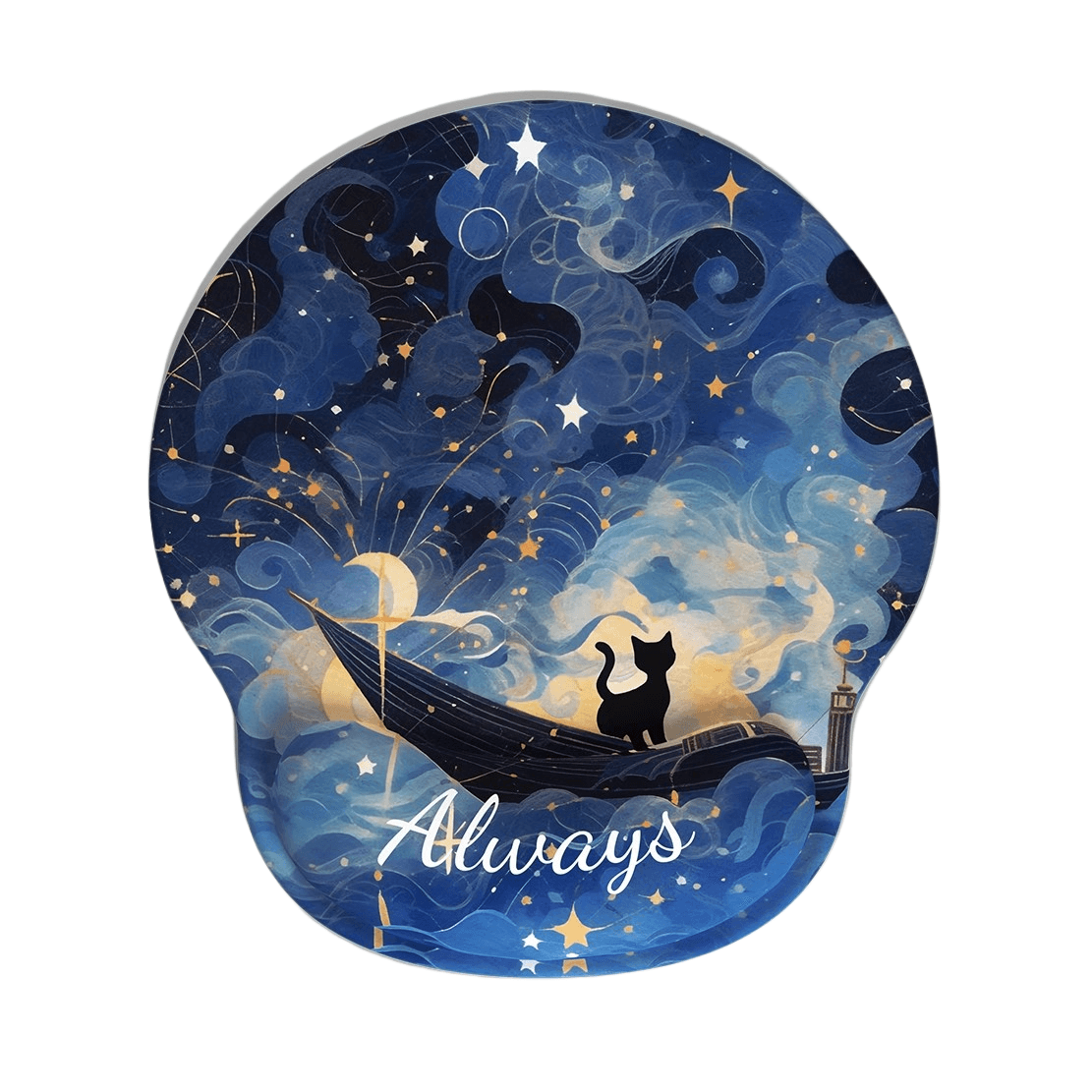 Mouse Pad De Suporte De Pulso Cute Starry Sky Design