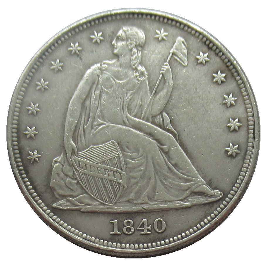 Moeda Comemorativa: Uss Libertys Seated Dollar 1840-1873